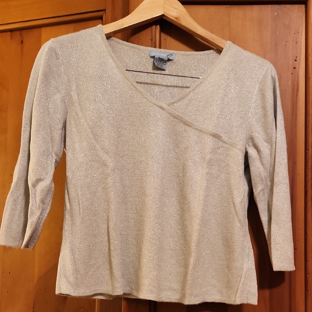 Designers Originals Silver V-Neck Sweater